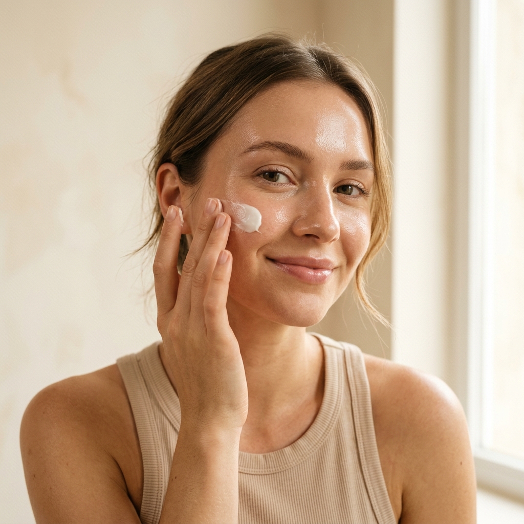 Beauty model ad creative